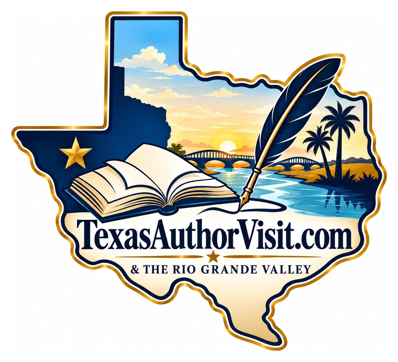 Texas Author Visit logo